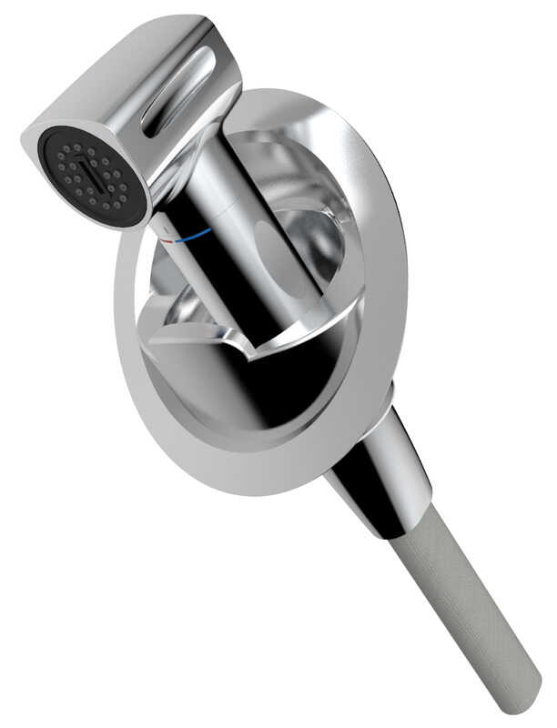 Osculati Saturn Dusche mit senkrechter Mischbatterie