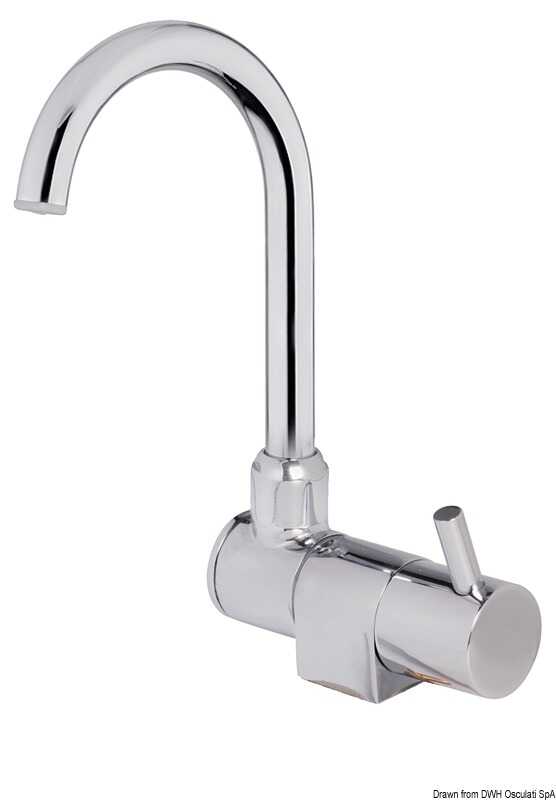 Osculati Slim Drehwasserhahn Kaltwasser aus verchromtem Messing