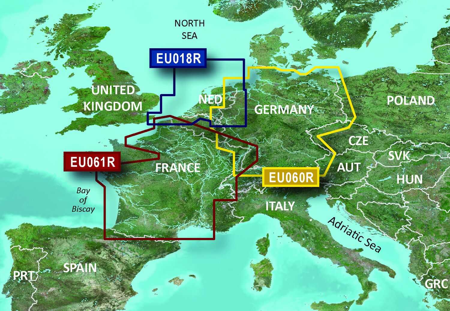 Garmin BlueChart g3 EU060R – Seekarte Binnengewässer Deutschland