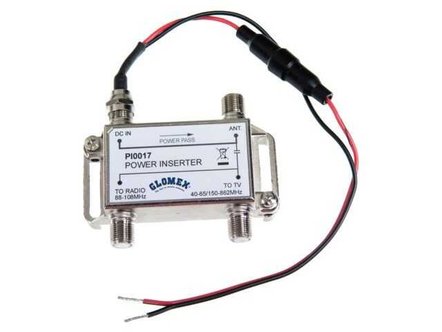 Glomex Avior VT300 TV- und Radioantenne schwarz für Boote