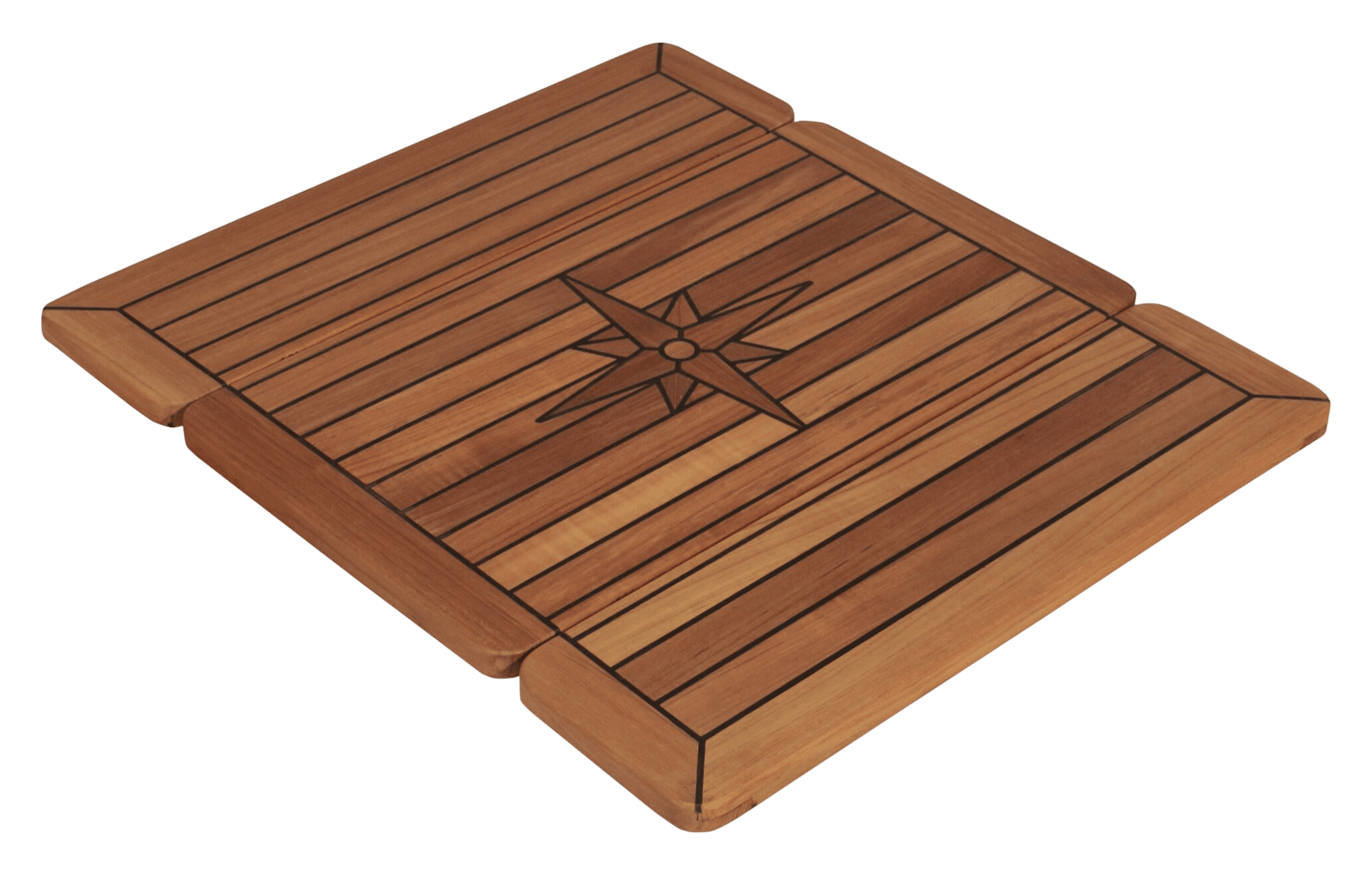 EUDE Teak-Tischplatte Klappbar Wing 34/68x60cm