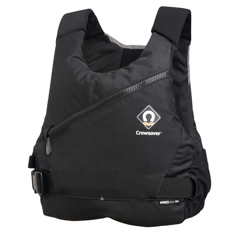 Crewsaver Pro 50N SZ Regattaweste, Schwarz/Grau