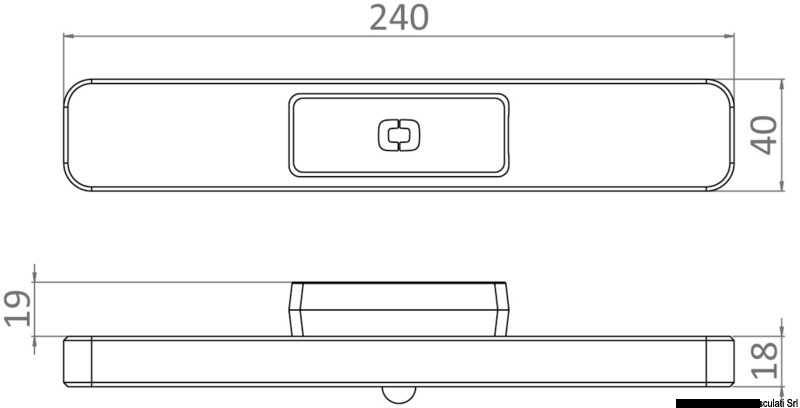 Osculati Bimini Spot Light - batteriebetriebene Verdecksbeleuchtung