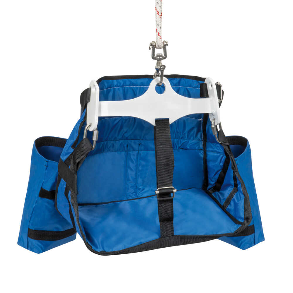 Douglas Marine Bootsmannstuhl mit herausziehbarer Sitzplatte, Nylon, Edelstahl, Seitentasche