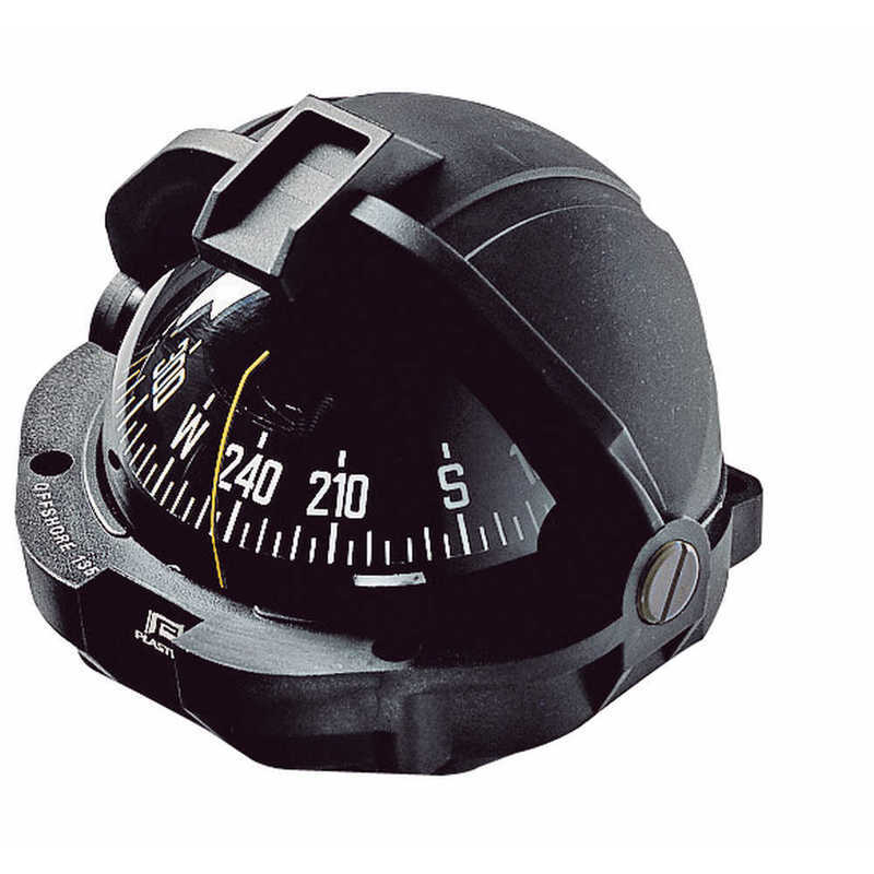 Plastimo Kompass Offshore 135, schwarz, konische Rose