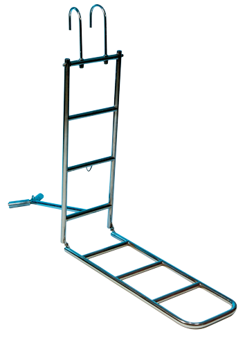 Allpa NIRO Badeleiter 3-stufig mit Bugstütze 