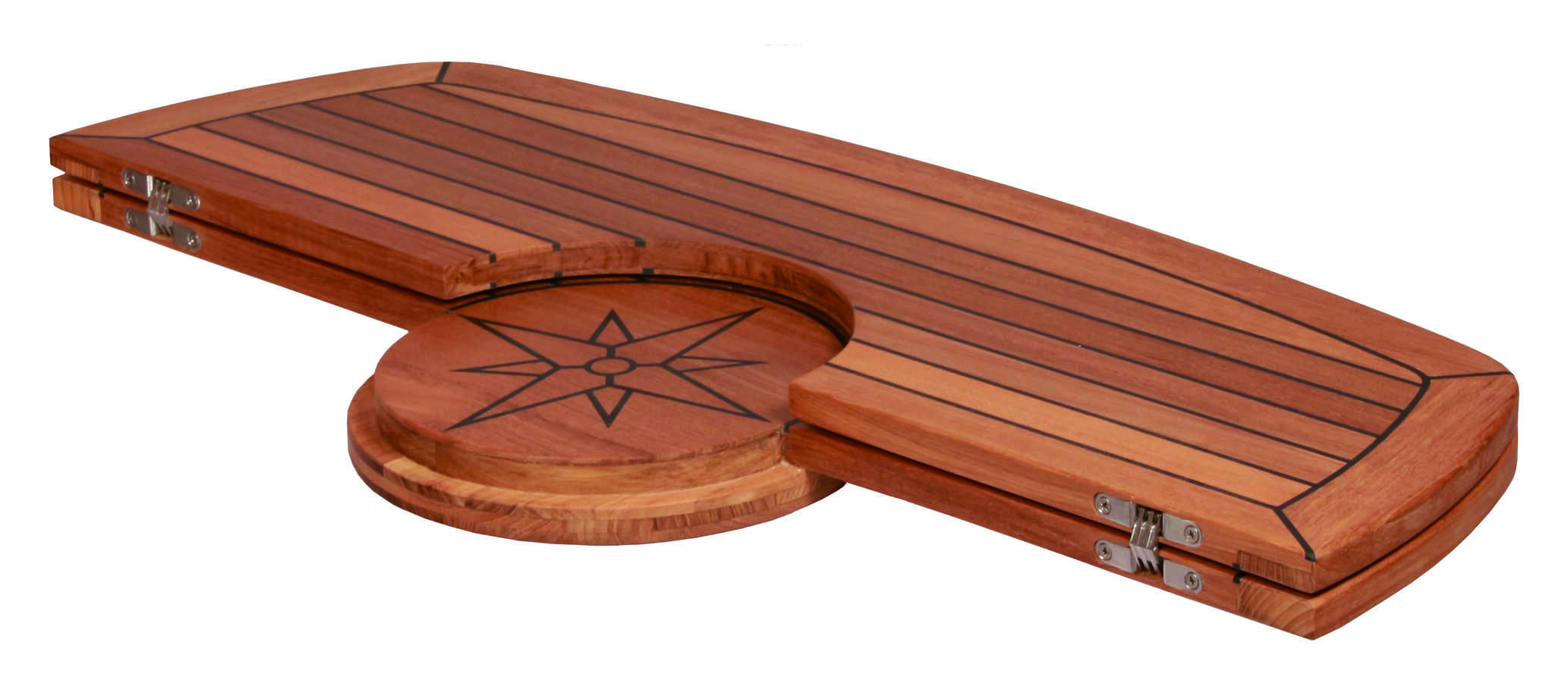 EUDE Klappbare Teak-Tischplatte 61×94 cm