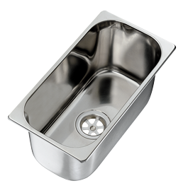 Allpa Niro Spülbecken rechteckig 320×170×150mm, Edelstahl