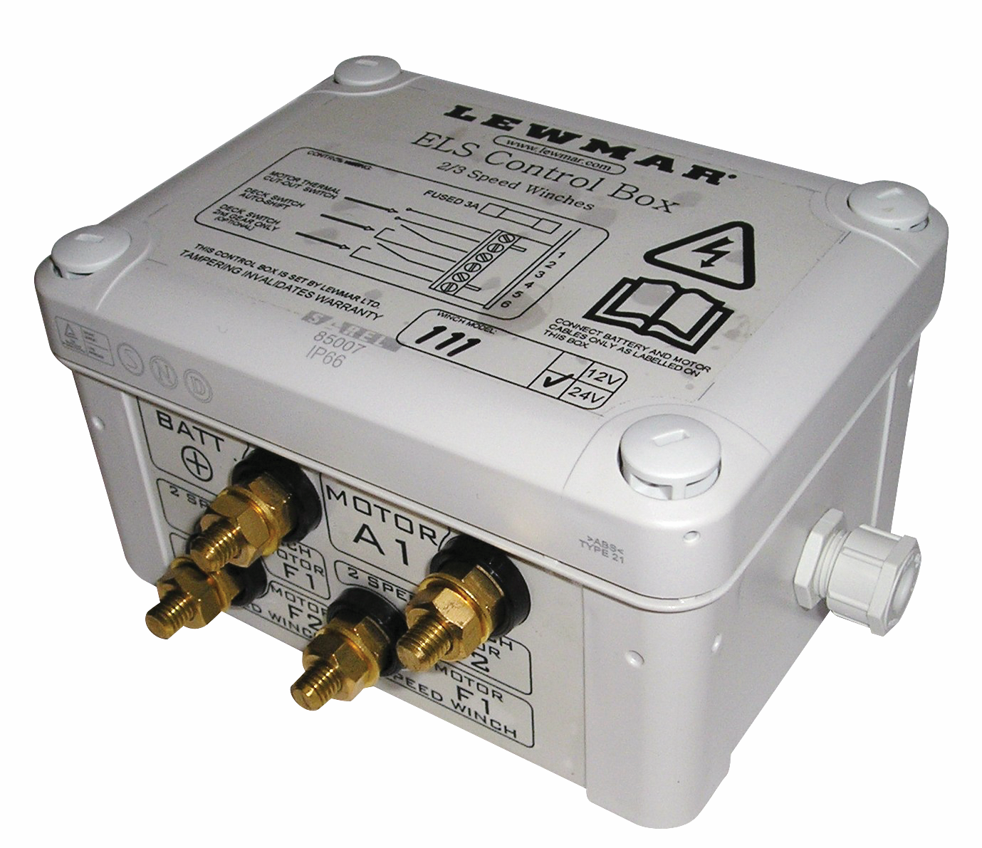 Lewmar Kontrollbox ELS zur Steuerung elektrischer Winden – ideal zur Nachrüstung manueller Winden oder für neue elektrische Windeninstallationen
