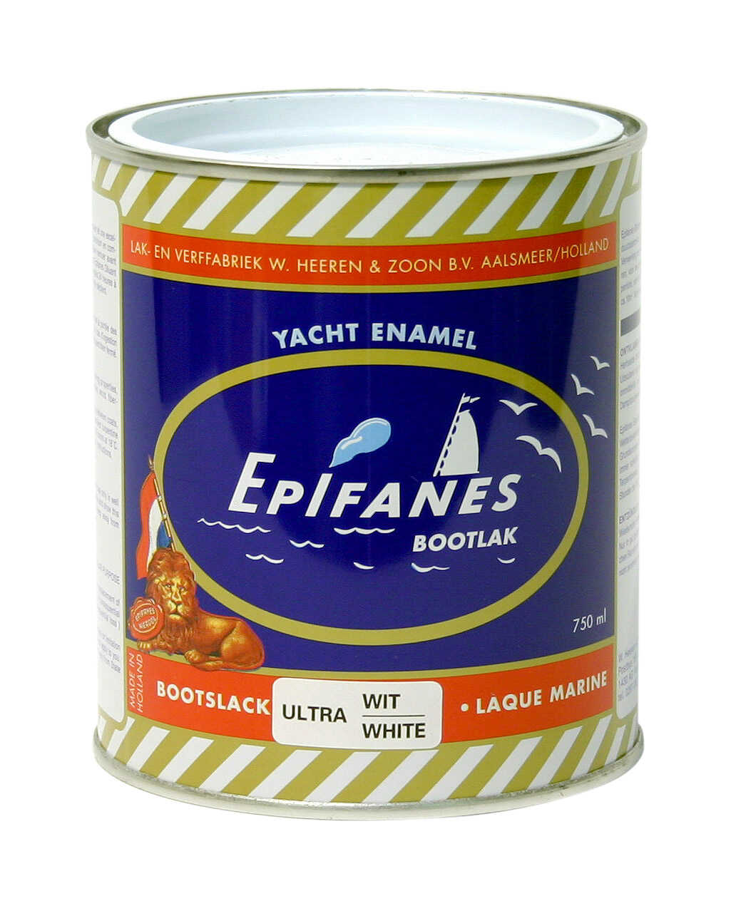Dose Epifanes Bootslack Farbig, hochglänzender 1-Komponenten-Yachtlack mit Alkydharz und lichtechten Pigmenten, 750 ml, für GFK, Stahl, Aluminium und Holz – witterungsbeständig, langanhaltender Glanz.