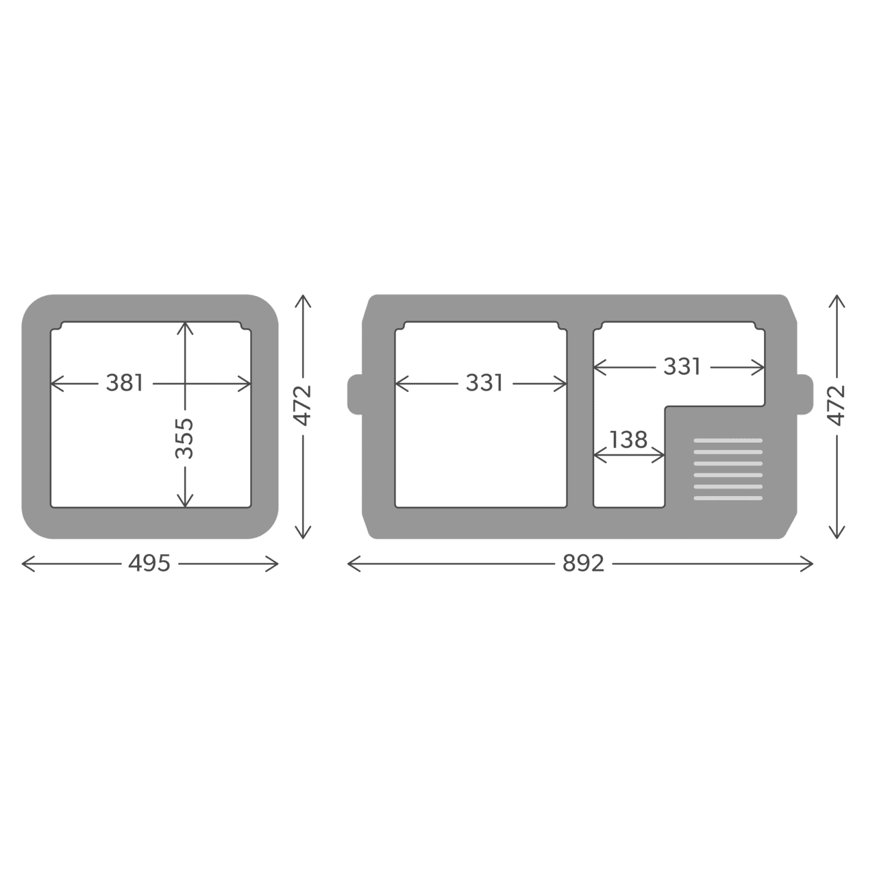 Dometic CFX5 75DZ Dual-Zone Kompressorkühlbox 75 l, 12/24V & 110-240V