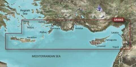 Garmin BlueChart g2 Vision VGR506S - Kreta bis Zypern Garmin BlueChart g2 Vision VGR506S - Kreta bis Zypern
