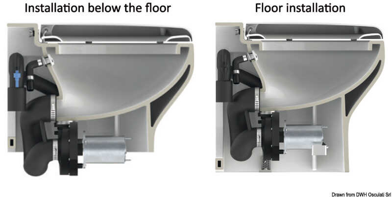 TECMA Elektrische Toilette Silence Plus 2G (2. Generation) mit Touch Bedienpanel