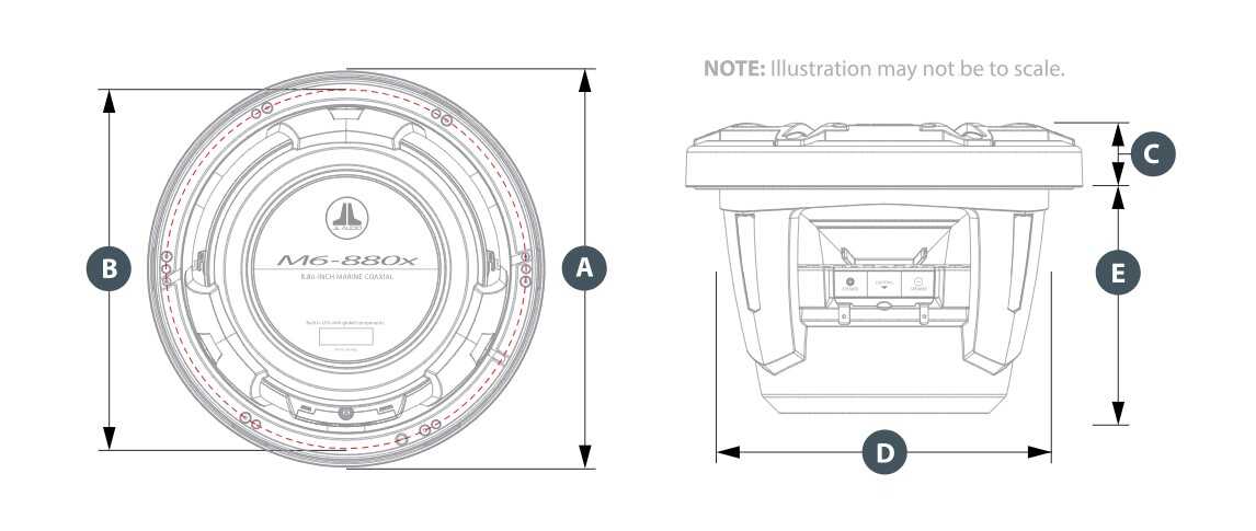 JL Audio Marine M6 Koaxial Lautsprecher 8,8"