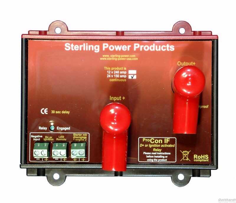 Sterling Pro Connect IFR Ladestrom-Verbinder und Leistungsrelais