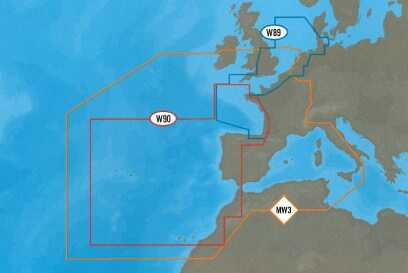 C-Map MAX West European Coasts Mega Wide