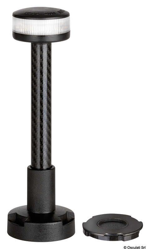 Osculati 360° Leuchtstab kabellos mit Kunststoff-Halterung weiß