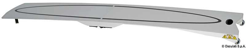 Klappbare Carbonbridge Gangway aus Karbon-Schalenbauweise mit rutschfester Lauffläche