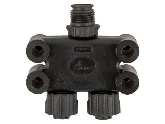 Wema NMEA2000 2-Way Splitter Box, IP67