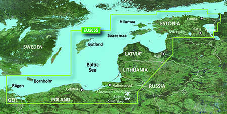 Garmin BlueChart g2 Vision VEU505S - Baltic Sea, East Coast Garmin BlueChart g2 Vision VEU505S - Baltic Sea, East Coast