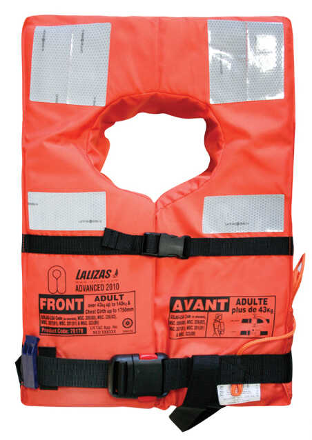 Lalizas Advanced Feststoff-Rettungsweste SOLAS/MED-MER für Erwachsene