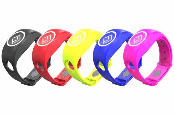 Fell Marine Silikon-Armband für xFOB AlarmChip Silikon Schwarz, Pink, Rot, Blau, neon gelb