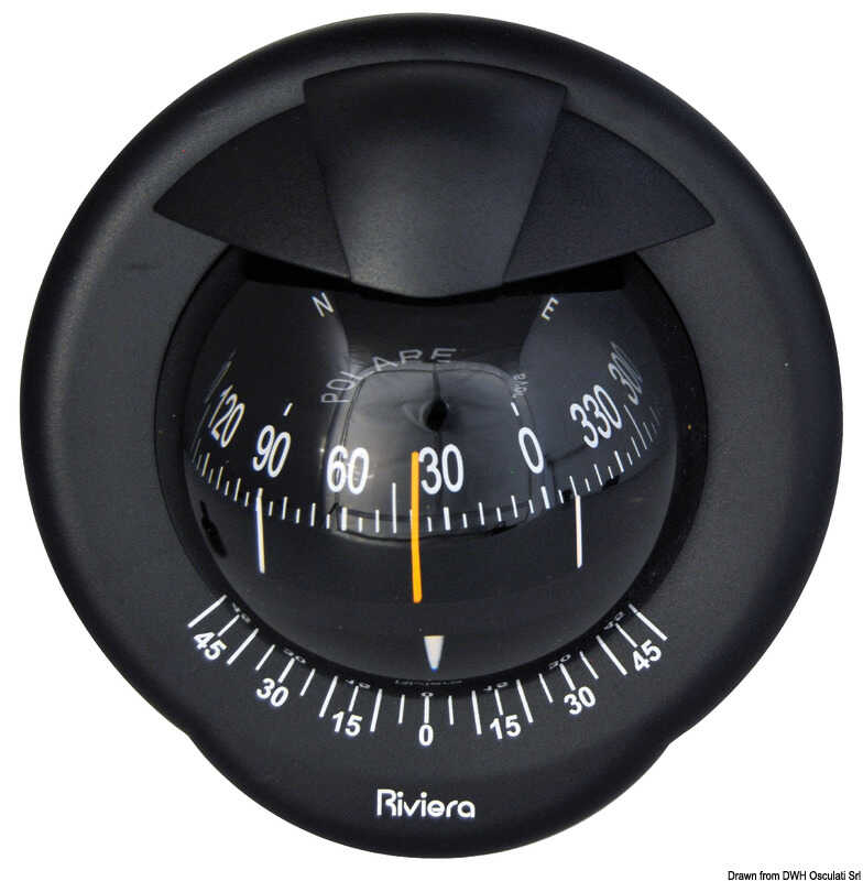 Riviera Kompass Polare BP1 3", schwarz