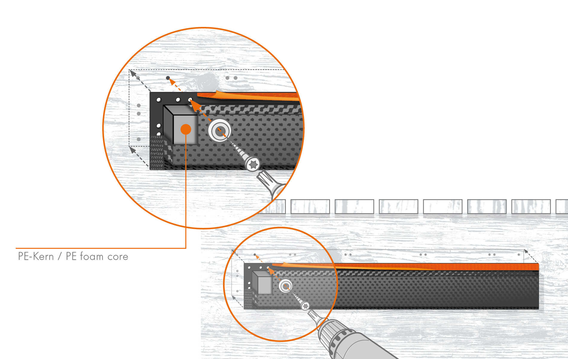 seaEQ Dockfender – Flexible und sichere Montage, grau