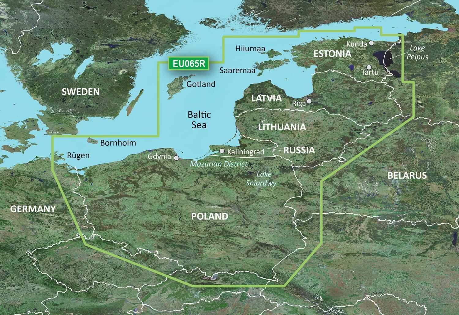 Garmin BlueChart g3 EU065R – Seekarte Baltisches Meer, Ostküste