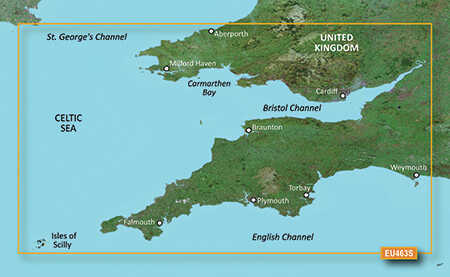 Garmin BlueChart g2 Vision VEU463S - Bristol Channel & England Garmin BlueChart g2 Vision VEU463S - Bristol Channel & England