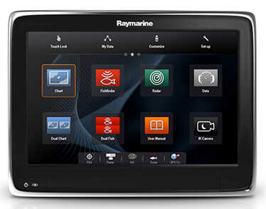 Raymarine a128 Multifunktionsdisplay mit integrierten DownVision und WiFi