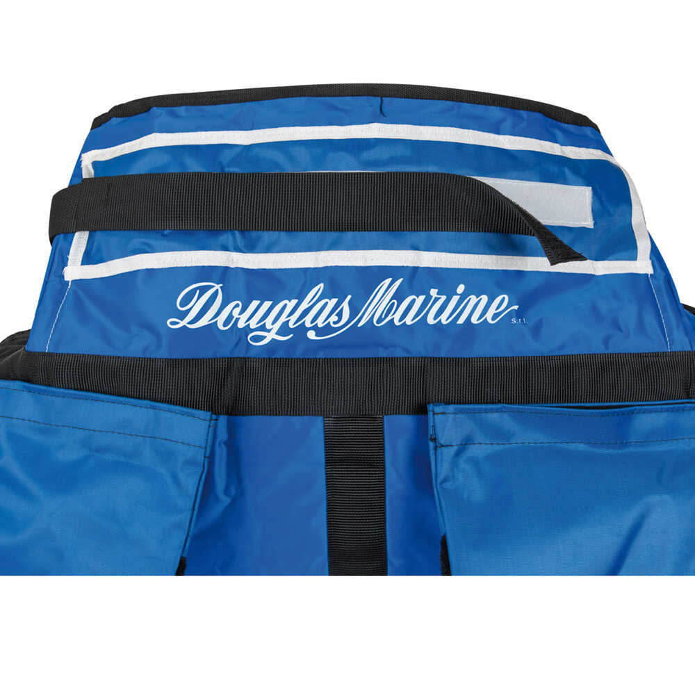 Douglas Marine Bootsmannstuhl mit herausziehbarer Sitzplatte, Nylon, Edelstahl, Seitentasche