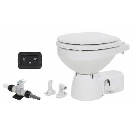 Jabsco Quiet Flush E2 Elektrische Toilette für Frischwasser mit Magnetventil