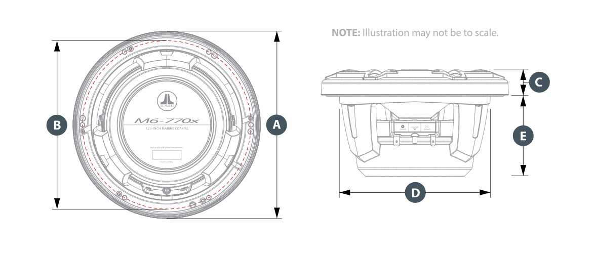 JL Audio Marine M6 Koaxial Lautsprecher 7,7" mit LED