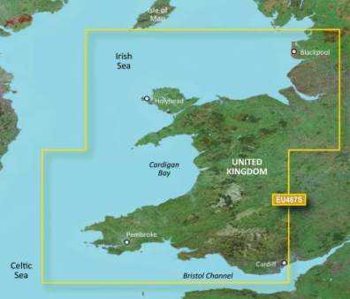 Garmin BlueChart g2 Vision VEU467S - Blackpool bis Cardiff Garmin BlueChart g2 Vision VEU467S - Blackpool bis Cardiff