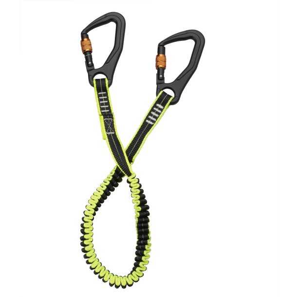 Plastimo Elastische Sicherheitsleine mit Karabiner einfach grün