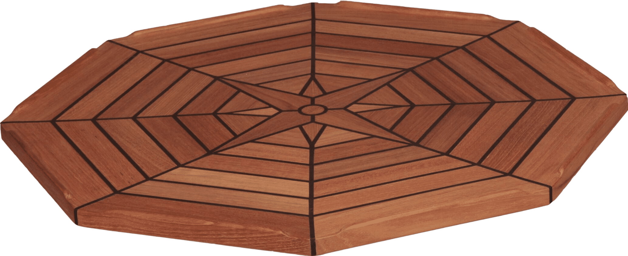 EUDE Teak-Tischplatte achteckig Ø 55 cm