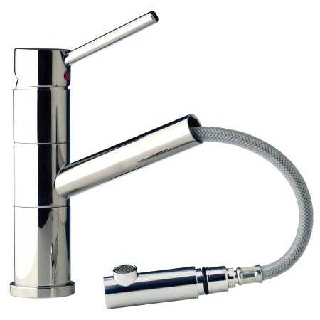 Flexibler BARKA Wasserhahn mit ausziehbarer Brause für Yachten und Motorboote