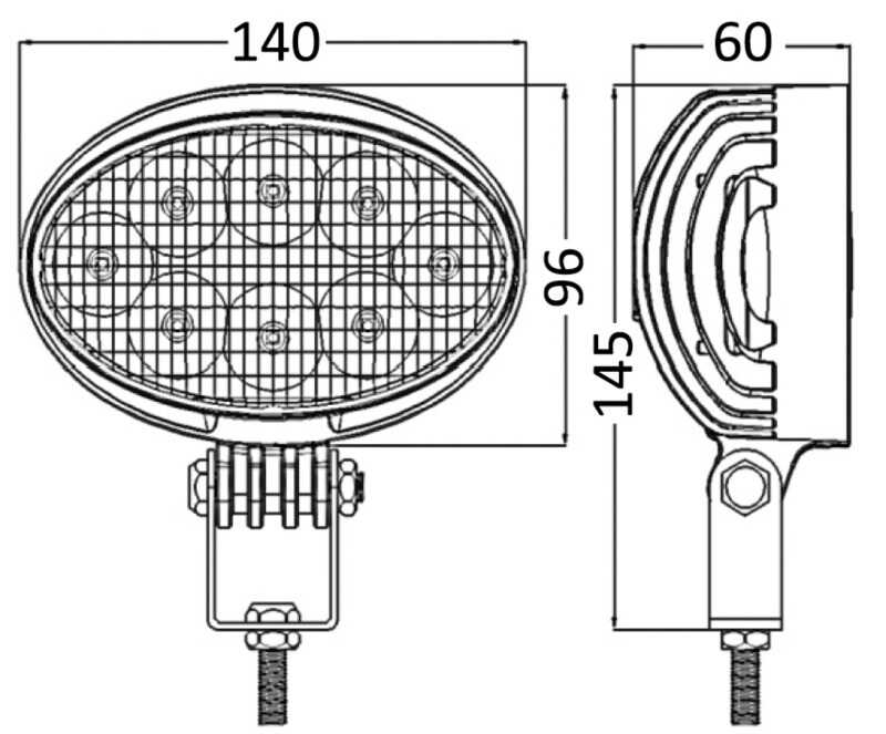Osculati HD LED-Scheinwerfer 24W