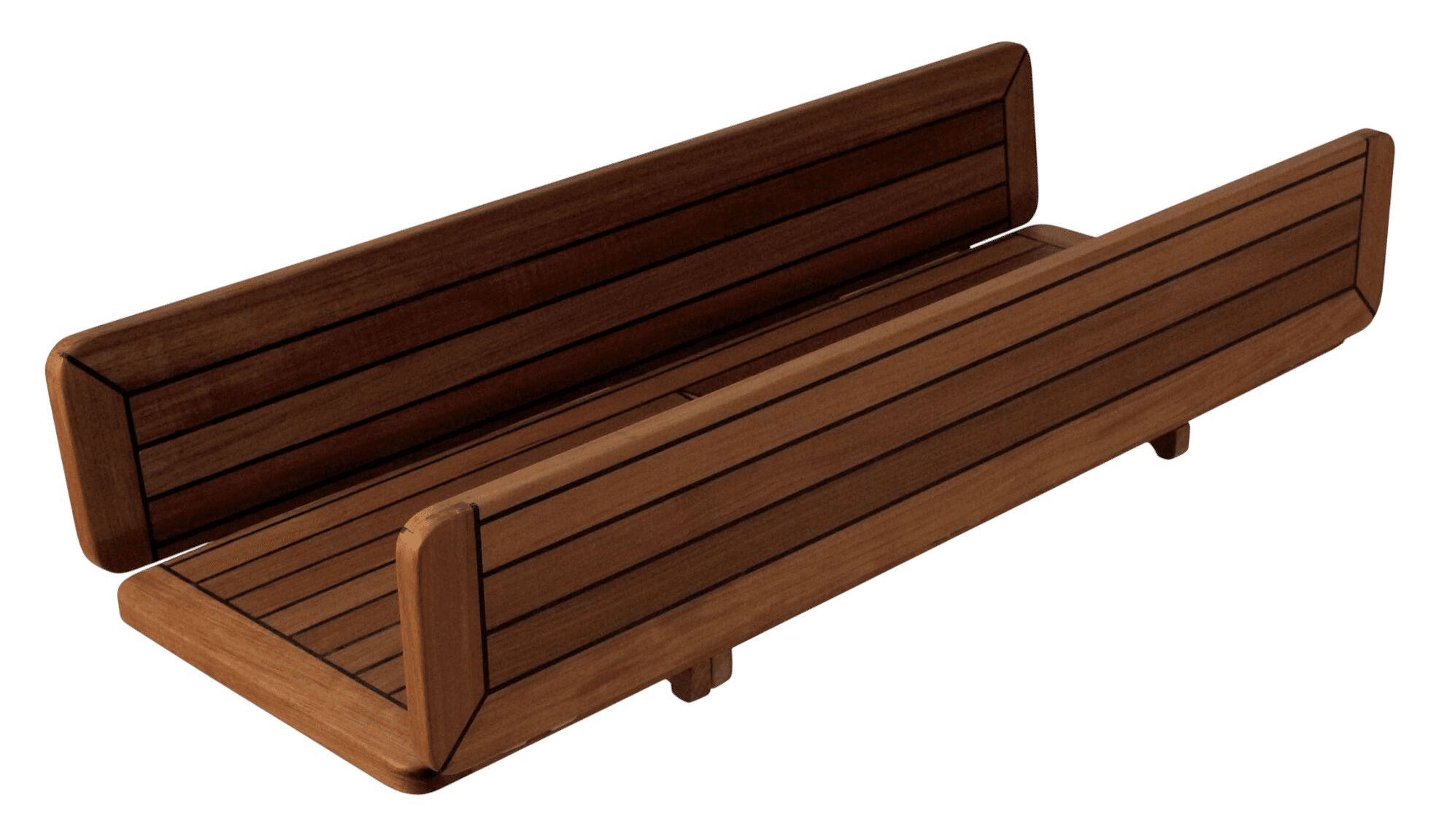 EUDE Teak-Tischplatte Klappbar Wing 34/68x80cm
