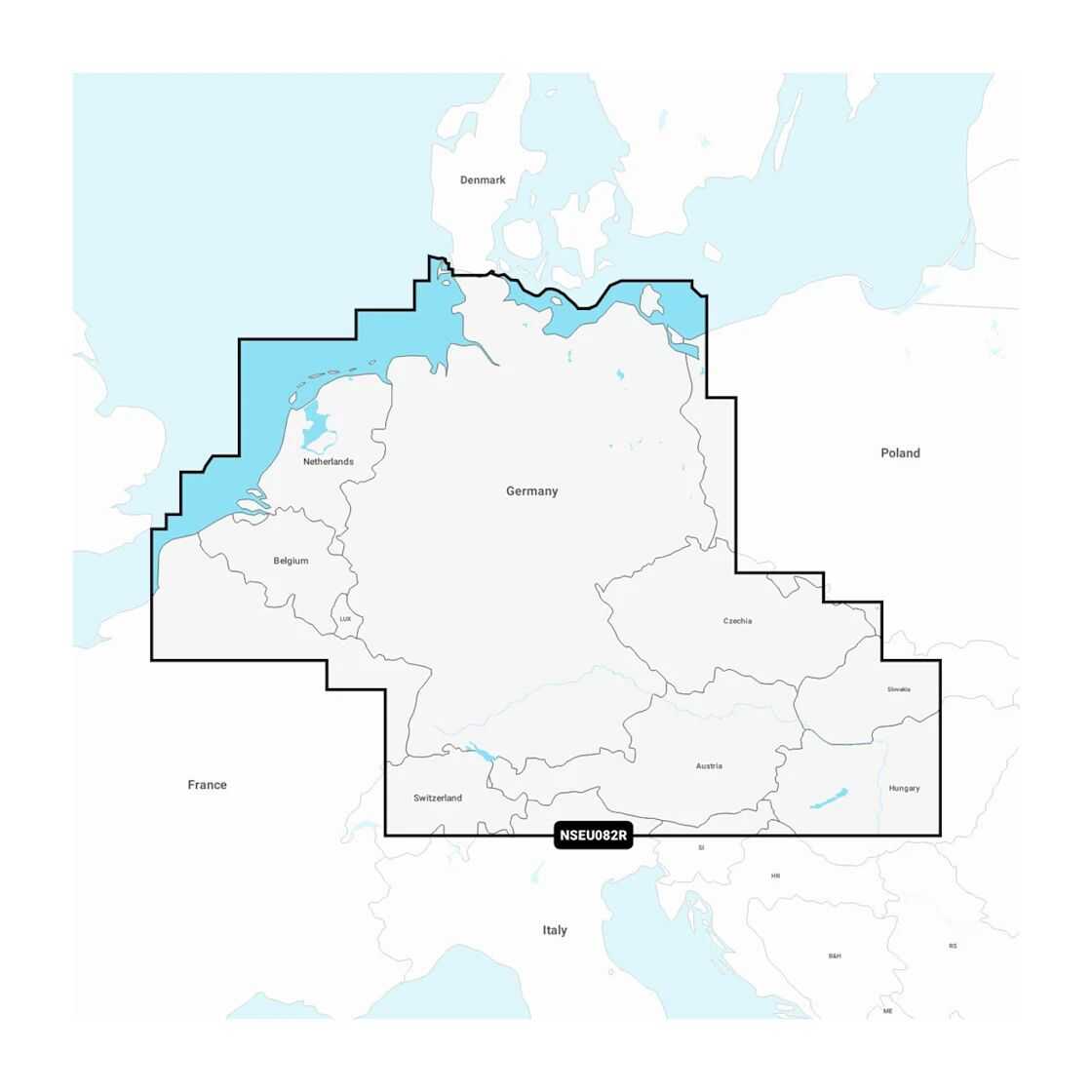 Garmin Navionics+ EU082R - Seekarte Benelux & Deutschland