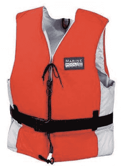 Marinepool 50N Champion Classic II CE Schwimmweste erhältlich in rot mit grauen Akzenten ab 50 bis 70kg