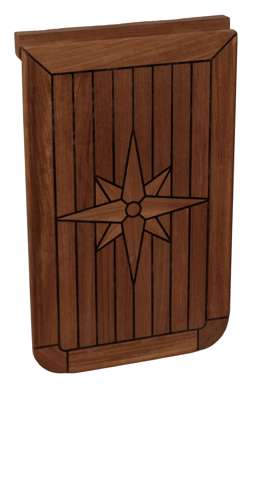 EUDE Teak-Tischplatte für Wandmontage 38 x 60 cm
