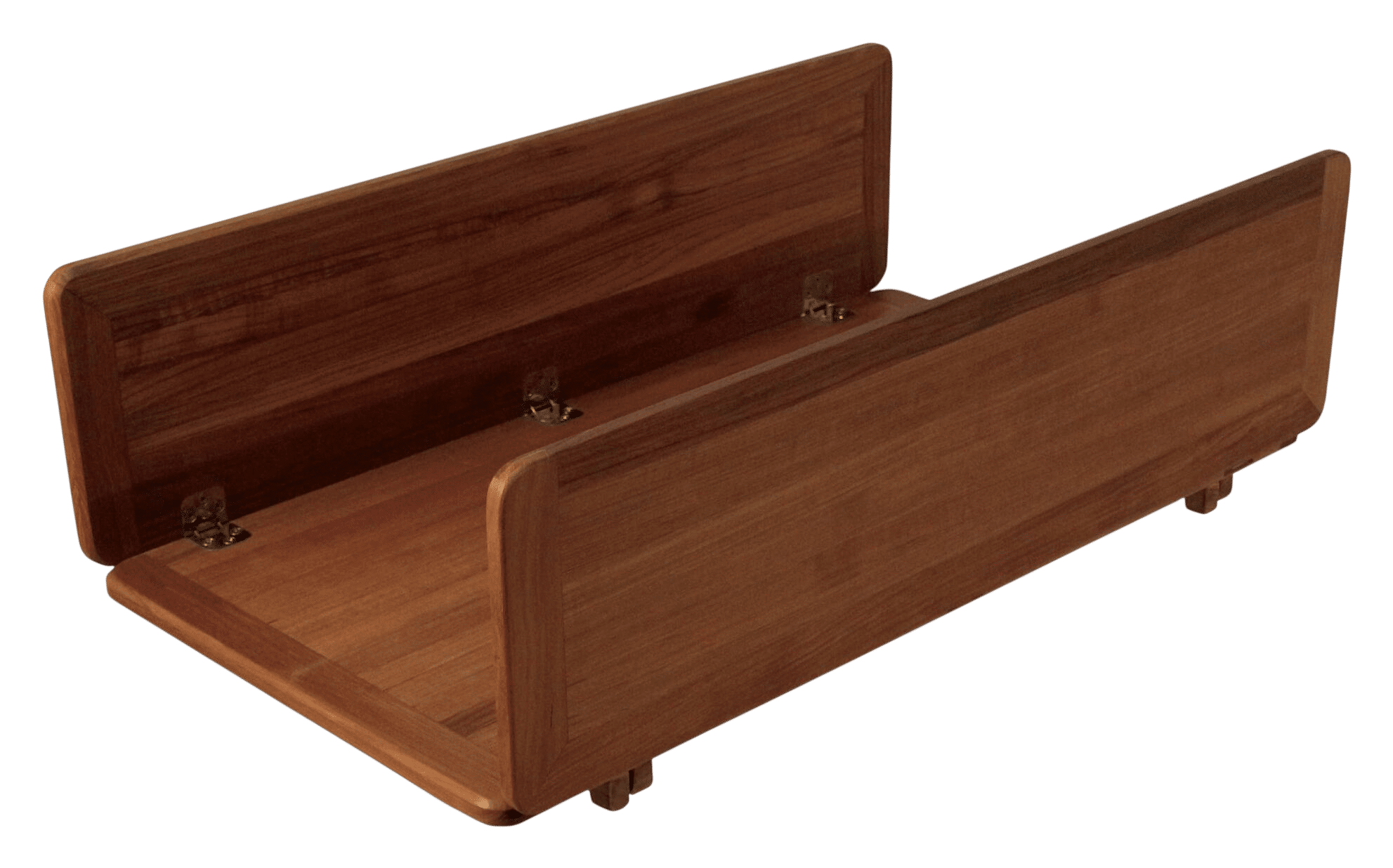 EUDE Teak-Tischplatte Wing glatt 33/66 x 65 cm
