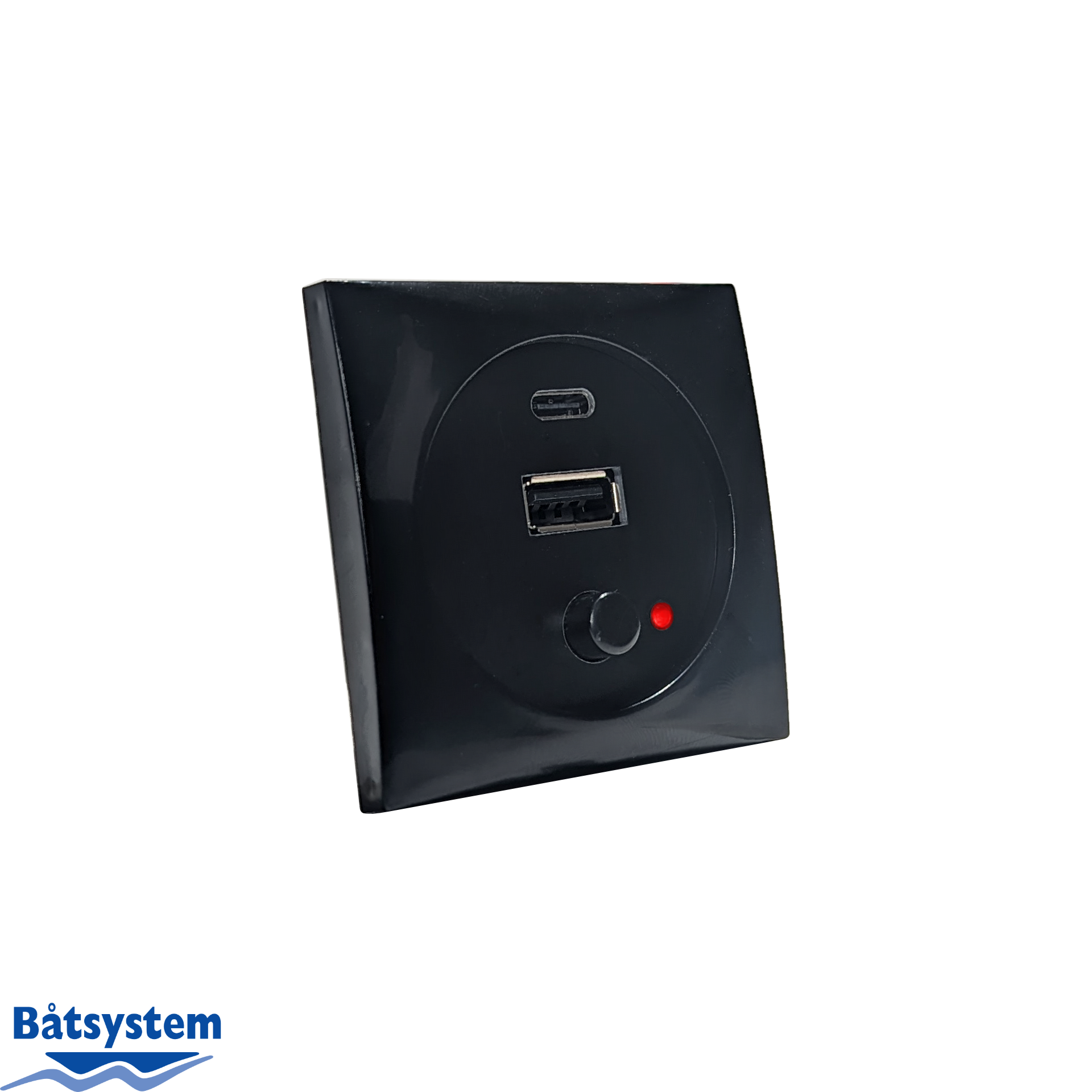 Batsystem USB-Ladesteckdose mit USB-A und USB-C Anschluss 12-24V, 3A Max