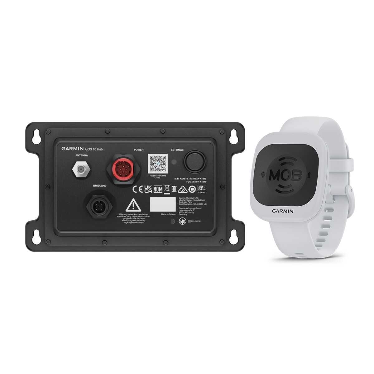 Garmin OnBoard System mit GOS 10 Hub und weißem MOB-Sender