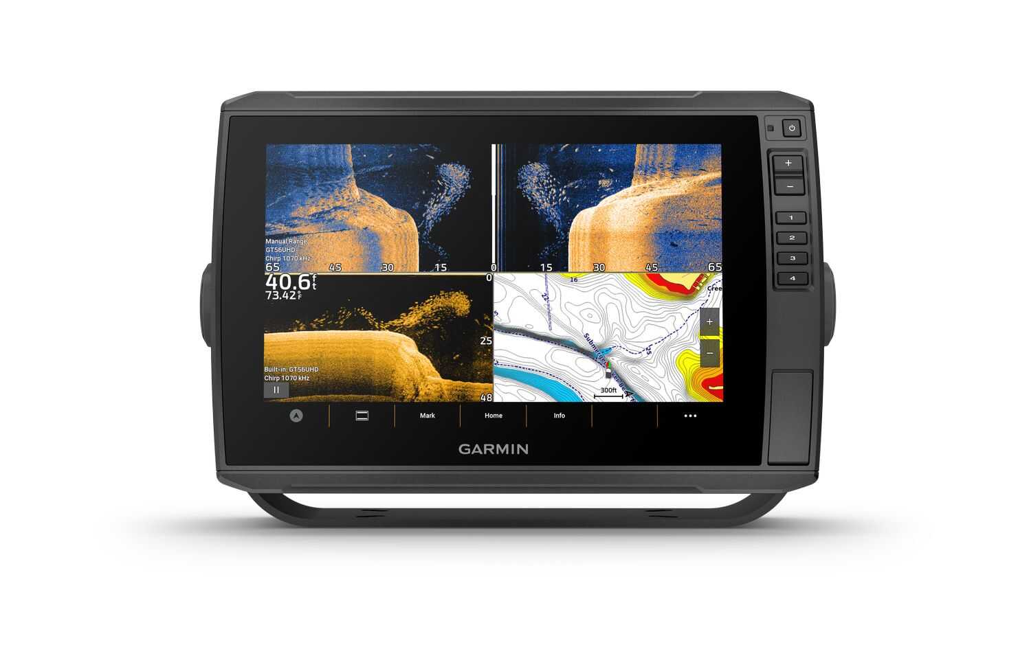 Garmin ECHOMAP Ultra 2 102sv Kartenplotter mit 10 Zoll Display, brillante Ablesbarkeit bei Sonne