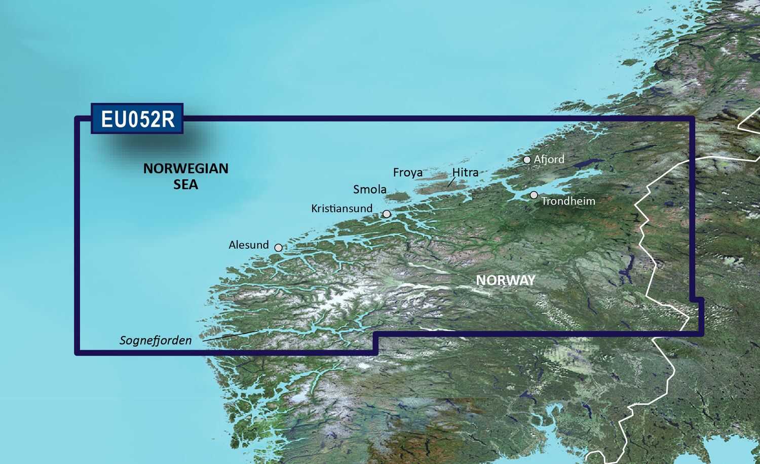Garmin BlueChart g3 EU052R – Seekarte EU052R Norwegen Sognefjorden - Svefjorden