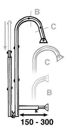 Batsystem Badeleiter, klappbar
