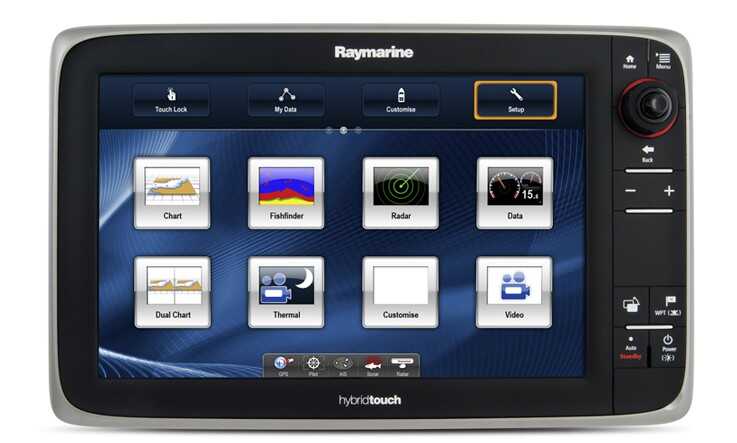 Raymarine e127 HybridTouch Multifunktionsdisplay mit Fischfinder